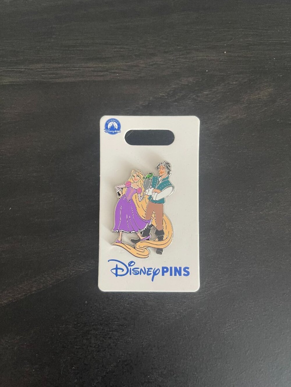 Disney Tangled Rapunzel and Flynn Rider Enamel Pin New with Card